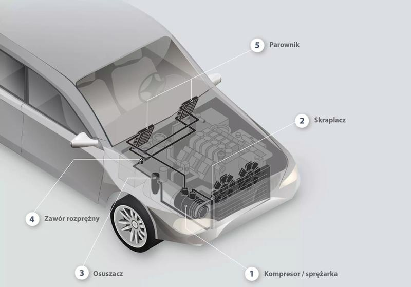 Jak działa klimatyzacja w samochodzie? Schemat chłodzenia i najważniejsze elementy