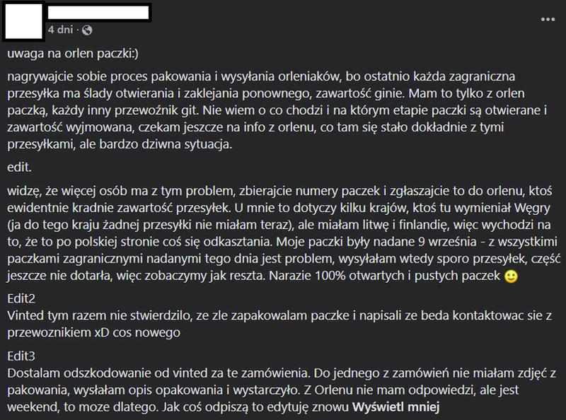 Czas dostawy Orlen Paczka