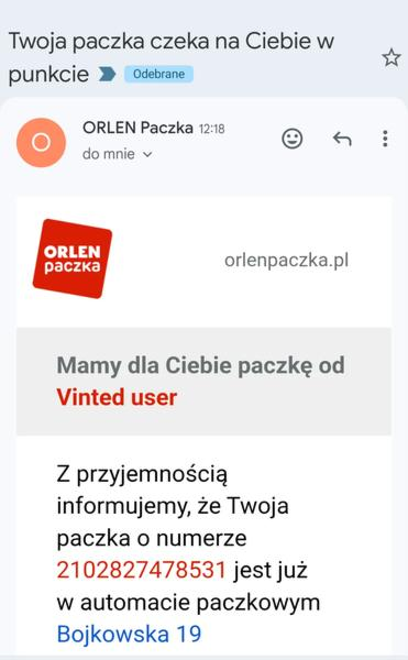 Wysyłka Vinted przez Orlen